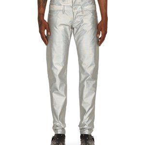 Comme Des Garcons Homme Plus Double Pants Silver